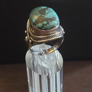 Turquoise and Silver Women's Ring